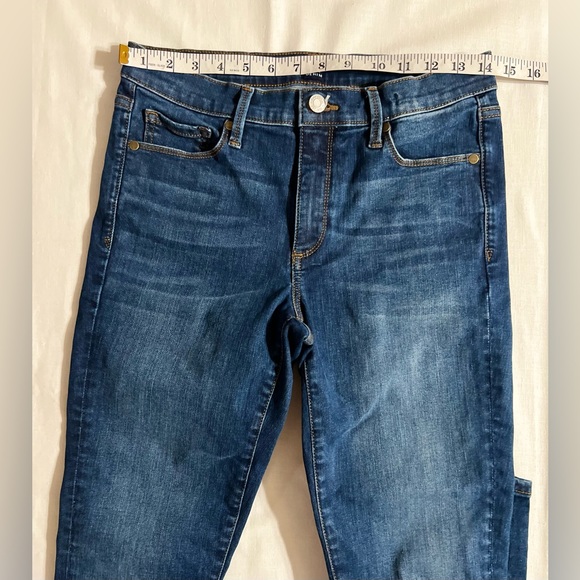 Gap Jeans Womens 29 Blue Real Straight Stretch  Denim 29s pre-owned - Picture 3 of 6